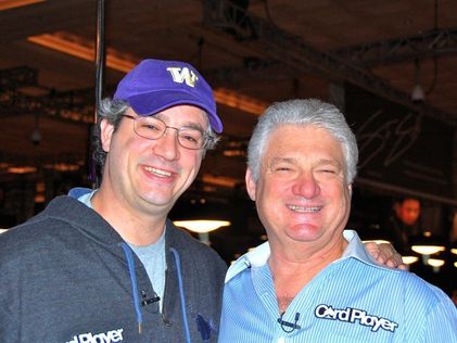 Barry Shulman and Happy at the WSOP