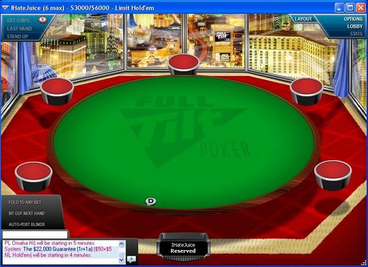 Full Tilt Poker's New $3K-$6K Limit Hold'em Table