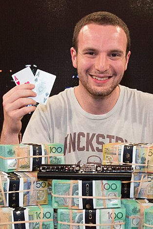 2014 Aussie Millions Main Event champion Ami Barer