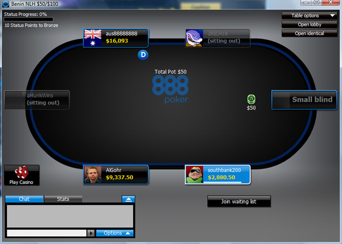 888 Poker USA downloading