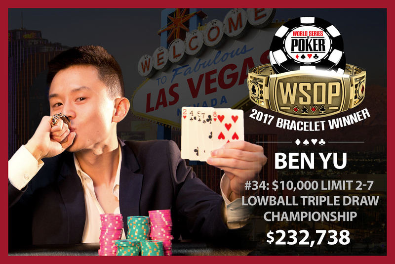 Ben Yu Wins 2017 World Series of Poker 10,000 DeuceToSeven Triple