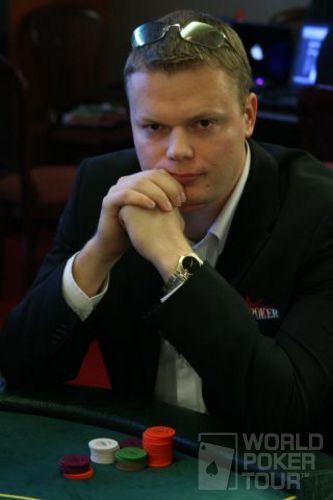 Juha Helppi on Day  2 of the Spanish Poker Championship