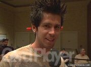 Card Player Talks to John Racener during the break at the 2007 WPT Borgata Winter Poker Open