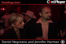 Daniel Negreanu and Jennifer Harman at Card Player's Player of the Year awards show in Hollywood.