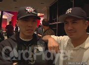J.C. Tran interviews Nam Le after his victory against Annie Duke in the 2nd round of the NBC National Heads-Up Poker Championship.
