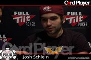 Josh Schlein talks about his play and desire for a bracelet