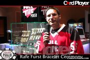 Rafe Furst places his bracelet in the Full Tilt showcase