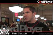 Paul discusses his chip lead in the 7 Card Sud event