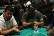Mike Matusow and Fred Goldberg on Day 3 of the Borgata Poker Open