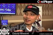David Rheem talks about his second place finish