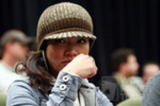 Cheryl Lynn Deleon at the final two tables of the WPT North American Poker Championship at the Fallsview Casino