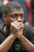 Kofi Farkye plays with seven players left in the WPT North American Poker Championship at the Fallsview Casino