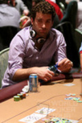 Shane Schleger is all in on Day 1b of the 2007 Foxwoods World Poker Finals