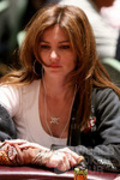 Beth Shak on Day 1b of the 2007 Foxwoods World Poker Finals