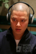 Former WPT World Champion Tuan Le on Day 2 of the WPT Foxwoods World Poker Finals