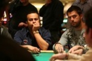 Mark Seif (left) and Nenad Medic on Day 2 of the WPT Doyle Brunson Five Diamond World Poker Classic