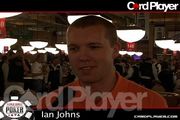 Ian Johns talks about his chip lead