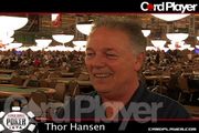 Thor Hansen talks about his second place finish