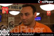 George Abdallah Comes in Second ($109,644)