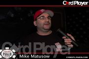 Mike Matusow talks before the Pot-Limit event
