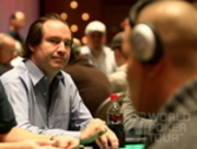 Ted Forrest (left) and Tuan Le (foreground) on Day 1 of the WPT Borgata Winter Open