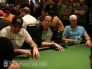 Mike Matusow, Allen Kessler, and Greg "FBT" Mueller on Day 1 of the WPT Reno World Poker Challenge