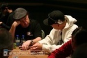 Gavin Smith (left) and J.C. Tran on Day 1 of the WPT Foxwoods Poker Classic