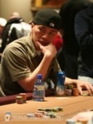 Nam Le studies an all-in opponent on Day 2 of the WPT Foxwoods Poker Classic