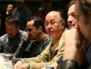 From left to right: Robert Richardson, Michael Farris, and Natale Kuey on Day 5 of the WPT Foxwoods Poker Classic