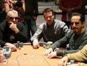 From left to right: Frank Cieri, Robert Richardson, and Michael Farris on Day 5 of the WPT Foxwoods Poker Classic