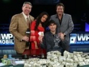 The WPT Hosts congratulate WPT Foxwoods Poker Classic champion Erik Seidel
