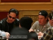 Steve Wong (left) and Gavin Smith on Day 1b of the WPT World Championship