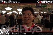 David Chiu talks with Card Player's John Stapleton about his play in the main event