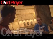 Layne Flack receives a penalty on Day 2 of the 2008 Legends of Poker and spends it having a good time in the bar.