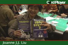Joanne J.J. Liu is the chip leader during the Bellagio's 4th Annual Five Diamond World Poker Classic.