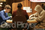 Aaron Been and Steve Sung in the elite eight of the Mirage Poker Showdown $5,000 heads up event