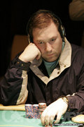 Adam Whittles at the final table of the $2,500 NLHE event.