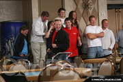 Age Spets is Cheered-on by Friends on Day 2 of the 2006 WSOP $1,500 NLH Event