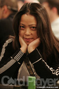 Alex Vuong on day one of the World Poker Challenge.