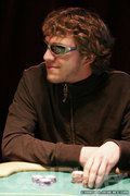 Alexander Jung on the final day of the $2,000 NLHE event.