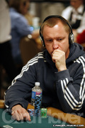 Alexander Kravchenko on Day One of Event 53 at the World Series of Poker