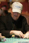 Allen Baker at the $1,500 NLHE event at the Bellagio Five Star Classic.
