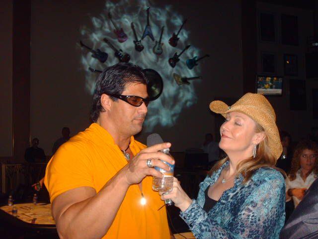 Jose Canseco and Pam Brunson