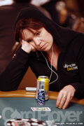 Annie Duke on Day One of Event 53 at the World Series of Poker