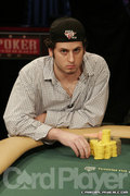 Alex Jacob at the start up heads-up play at the U.S Poker Championship.