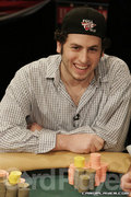Alex Jacob at the final table of the U.S. Poker Championship.