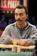 Augustin Mendez at the final table of the U.S. Poker Championship.