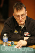 Barny Boatman on Day 1B of Event 55 at the World Series of Poker