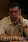 Ben Johnson in the final 18 at the $1,500 NLHE event during the Bellagio Five Star Classic.