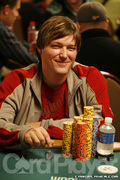 Bjorn Erik Glenne on Day 3 of Event 55 at the World Series of Poker